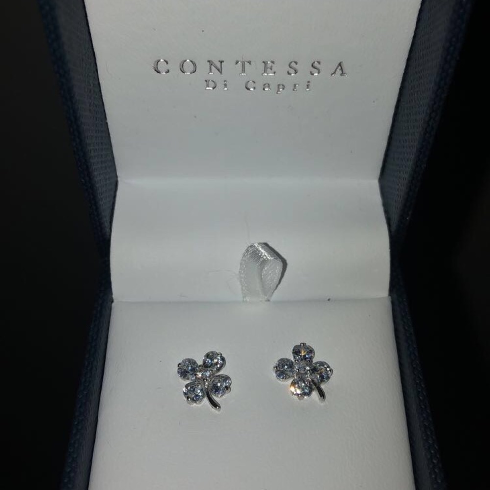 Contessa Di Capri Four Leaf Clover Earrings (New!)